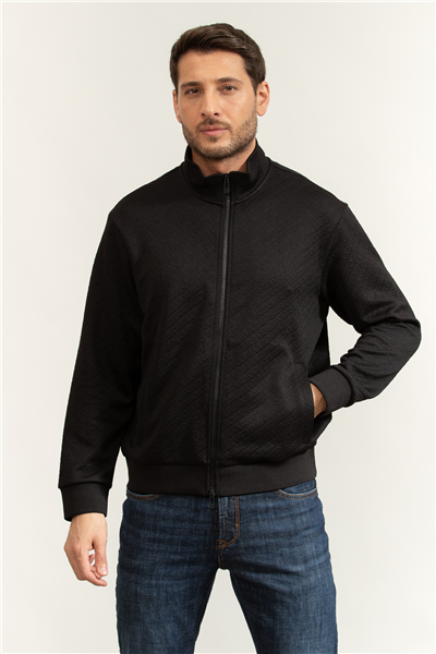 Armani Exchange Erkek Fermuarlı Sweatshirt