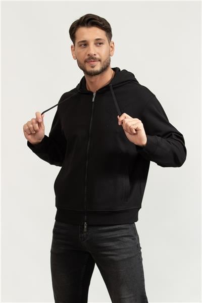 Armani Exchange Erkek Fermuarlı Sweatshirt