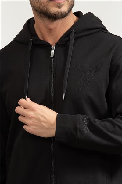 Armani Exchange Erkek Fermuarlı Sweatshirt