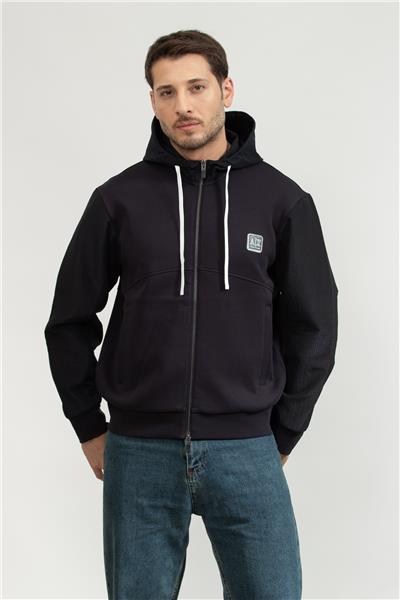 Armani Exchange Erkek Fermuarlı Sweatshirt