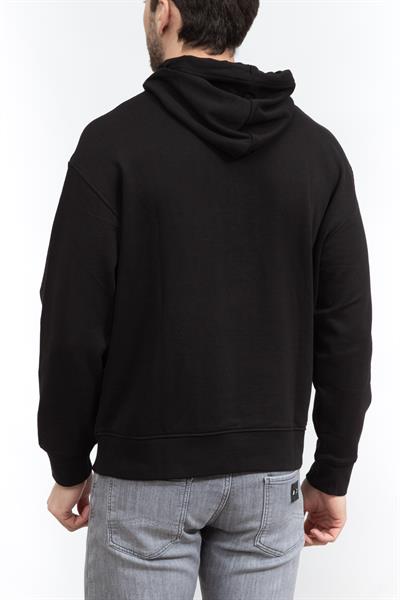 Armani Exchange Erkek Kapüşonlu Sweatshirt Siyah