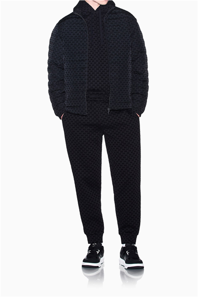 Armani Exchange Erkek Kapüşonlu Sweatshirt Siyah