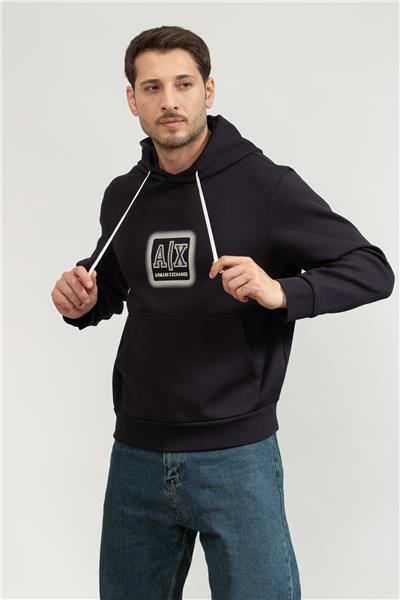 Armani Exchange Erkek Kapüşonlu Sweatshirt