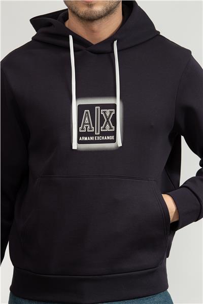 Armani Exchange Erkek Kapüşonlu Sweatshirt