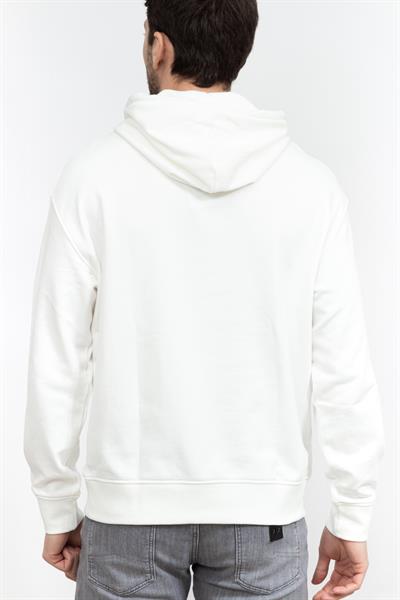 Armani Exchange Erkek Kapüşonlu Sweatshirt Beyaz