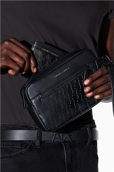 Armani Exchange Erkek Kartlık Siyah