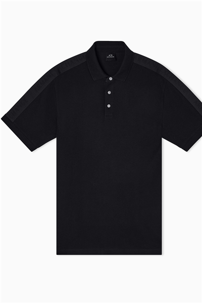 Armani Exchange Erkek Polo Yaka T-Shirt Siyah