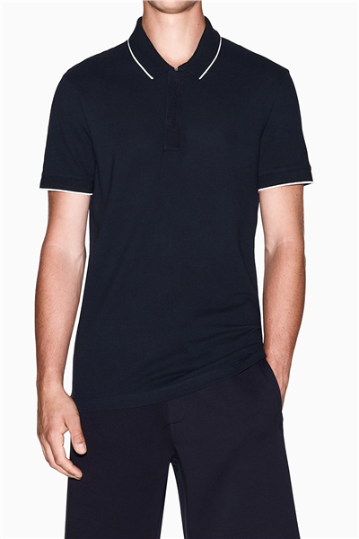 Armani Exchange Erkek Polo Yaka T-Shirt Lacivert