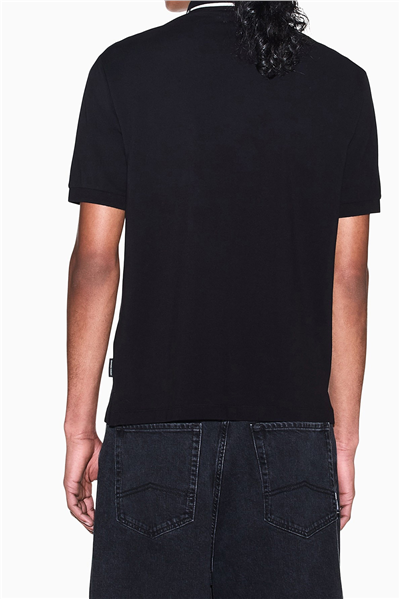 Armani Exchange Erkek Polo Yaka T-Shirt Siyah