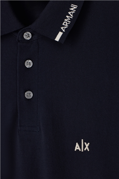 Armani Exchange Erkek Polo Yaka T-Shirt Lacivert