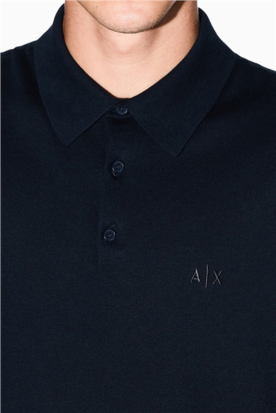 Armani Exchange Erkek Polo Yaka T-Shirt Lacivert