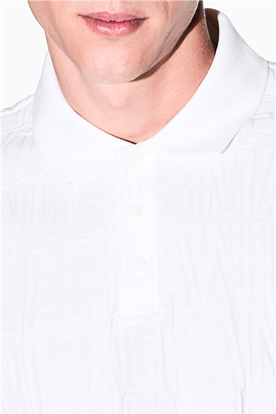 Armani Exchange Erkek Polo Yaka T-Shirt Beyaz