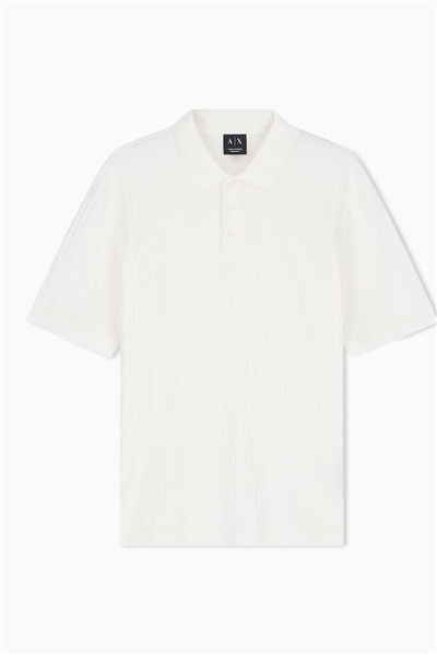 Armani Exchange Erkek Polo Yaka T-Shirt Beyaz