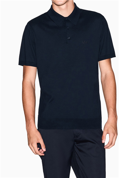 Armani Exchange Erkek Polo Yaka T-Shirt Lacivert