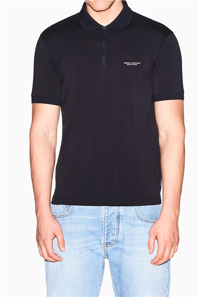 Armani Exchange Erkek Polo Yaka T-Shirt Lacivert