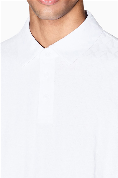 Armani Exchange Erkek Polo Yaka T-Shirt Beyaz