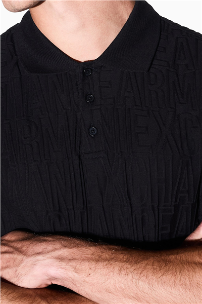 Armani Exchange Erkek Polo Yaka T-Shirt Siyah