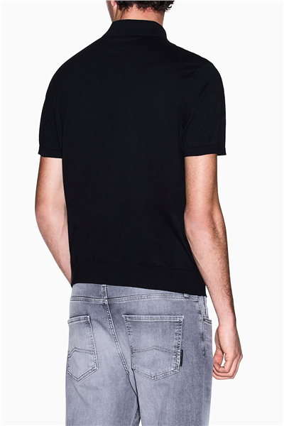 Armani Exchange Erkek Polo Yaka T-Shirt Siyah