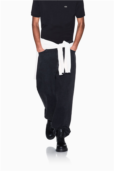 Armani Exchange Erkek Polo Yaka T-Shirt Siyah