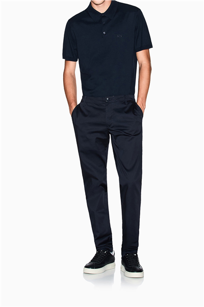 Armani Exchange Erkek Polo Yaka T-Shirt Lacivert