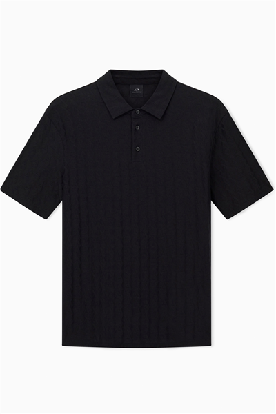 Armani Exchange Erkek Polo Yaka T-Shirt Siyah