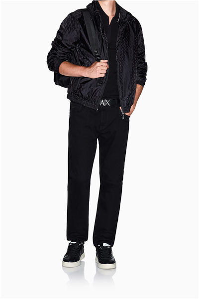 Armani Exchange Erkek Polo Yaka T-Shirt Siyah