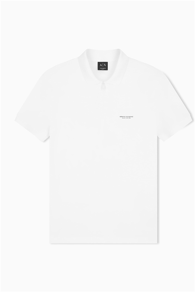 Armani Exchange Erkek Polo Yaka T-Shirt Beyaz