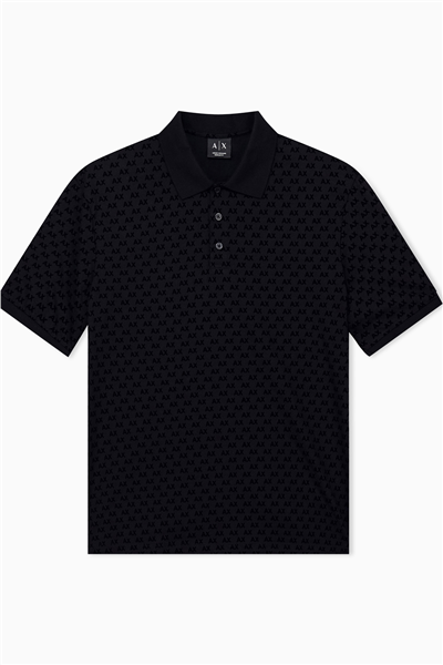 Armani Exchange Erkek Polo Yaka T-Shirt Siyah