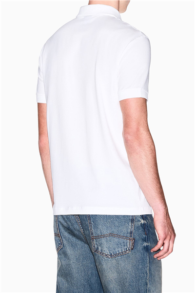 Armani Exchange Erkek Polo Yaka T-Shirt Beyaz