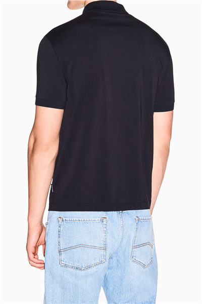 Armani Exchange Erkek Polo Yaka T-Shirt Lacivert