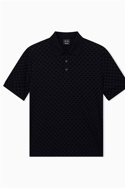 Armani Exchange Erkek Polo Yaka T-Shirt Siyah