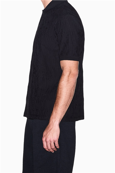 Armani Exchange Erkek Polo Yaka T-Shirt Siyah