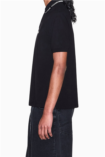 Armani Exchange Erkek Polo Yaka T-Shirt Siyah