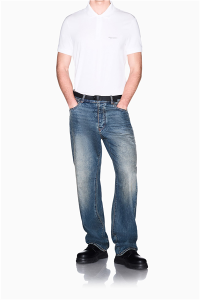 Armani Exchange Erkek Polo Yaka T-Shirt Beyaz