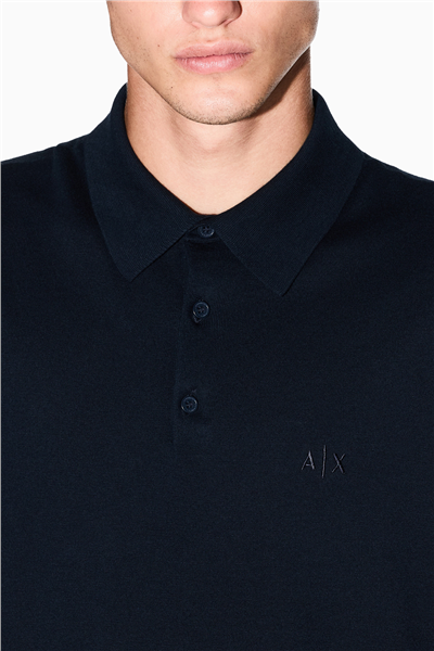 Armani Exchange Erkek Polo Yaka T-Shirt Lacivert