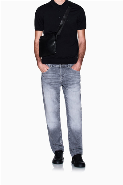 Armani Exchange Erkek Polo Yaka T-Shirt Siyah