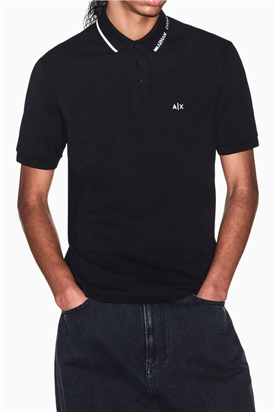 Armani Exchange Erkek Polo Yaka T-Shirt Lacivert