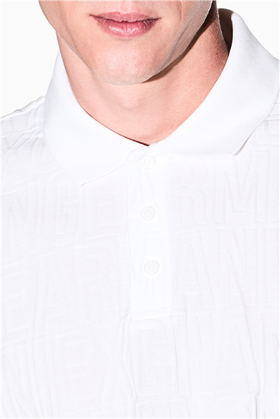Armani Exchange Erkek Polo Yaka T-Shirt Beyaz
