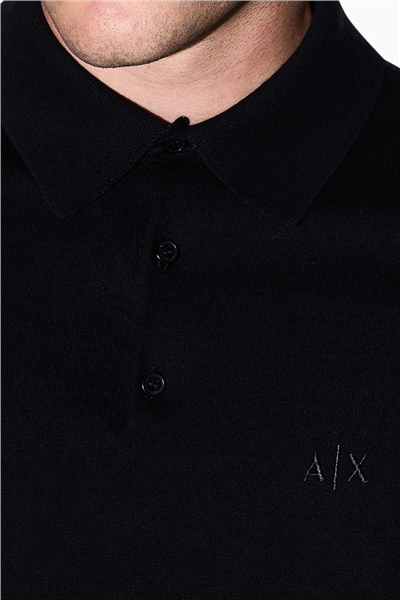 Armani Exchange Erkek Polo Yaka T-Shirt Siyah