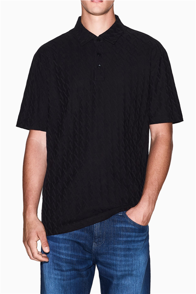 Armani Exchange Erkek Polo Yaka T-Shirt Siyah