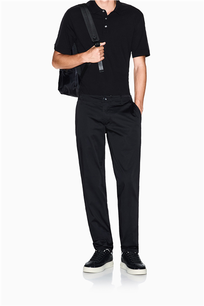 Armani Exchange Erkek Polo Yaka T-Shirt Siyah