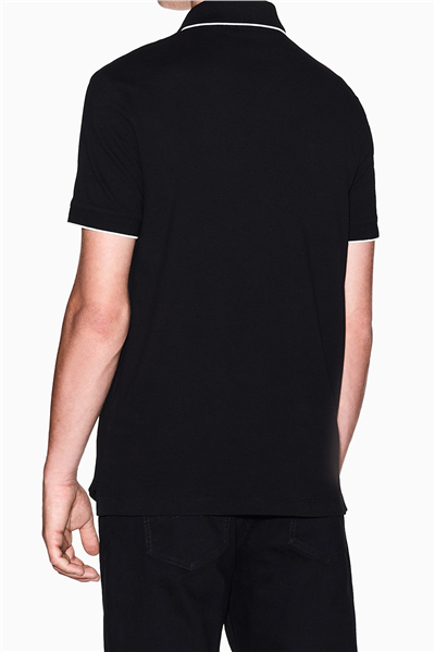 Armani Exchange Erkek Polo Yaka T-Shirt Siyah