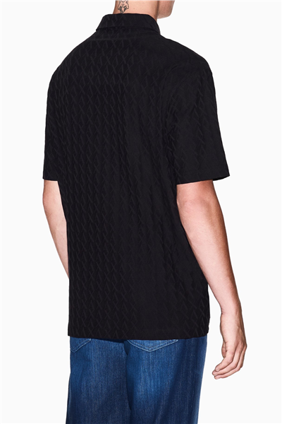 Armani Exchange Erkek Polo Yaka T-Shirt Siyah