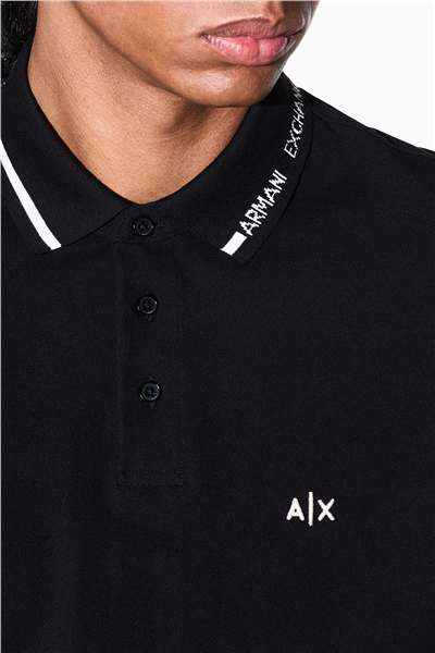 Armani Exchange Erkek Polo Yaka T-Shirt Lacivert