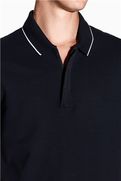 Armani Exchange Erkek Polo Yaka T-Shirt Lacivert