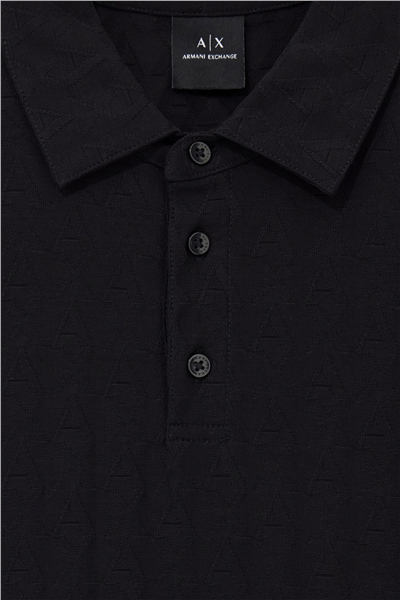 Armani Exchange Erkek Polo Yaka T-Shirt Siyah