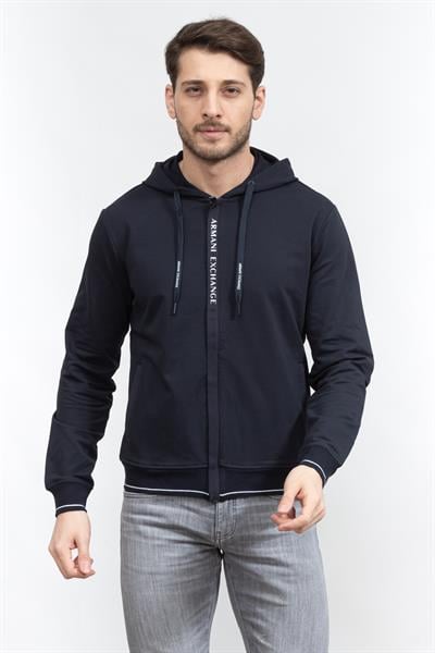 Armani Exchange Erkek Fermuarlı Sweatshirt
