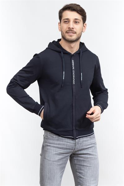 Armani Exchange Erkek Fermuarlı Sweatshirt