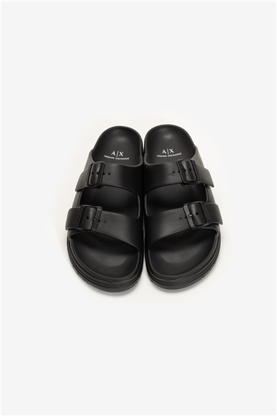 Armani Exchange Erkek Terlik Siyah