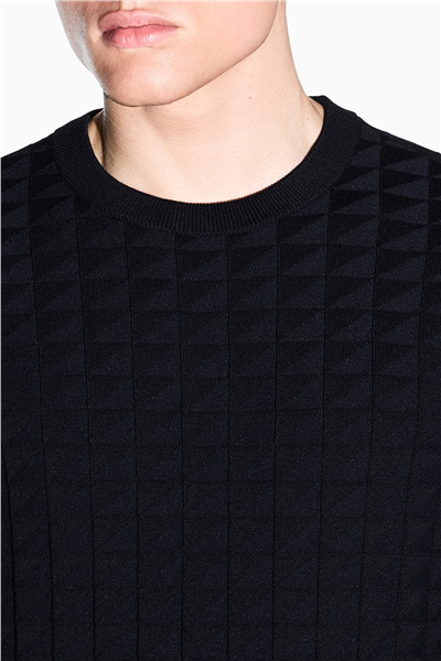 Armani Exchange Erkek Triko Lacivert